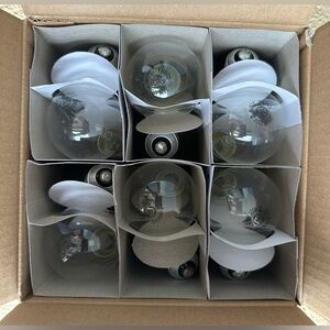 GE 25 Watt Crystal Clear Light Bulbs Case of 12 - Ceiling Fan Lamp Multi Use NIB